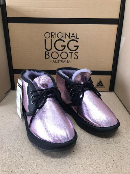 METALLIC LILAC SHU BOOTS