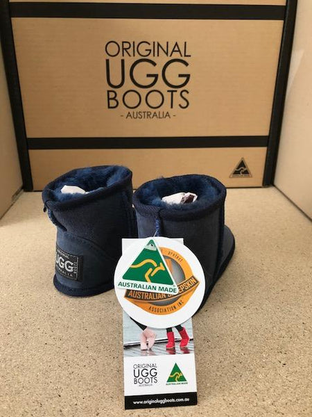 NAVY LISSY BABY BOOTS