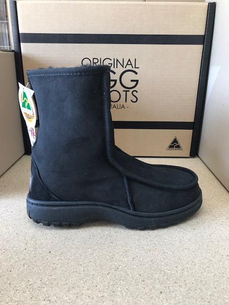 BLACK RUGGED UGG BOOTS