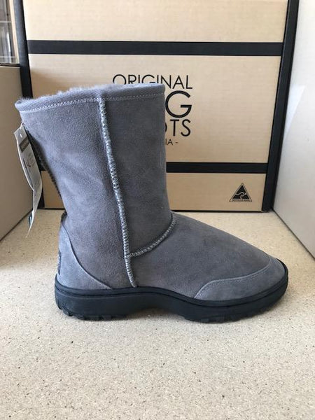 GREY SHORT RUGGED UGG BOOTS