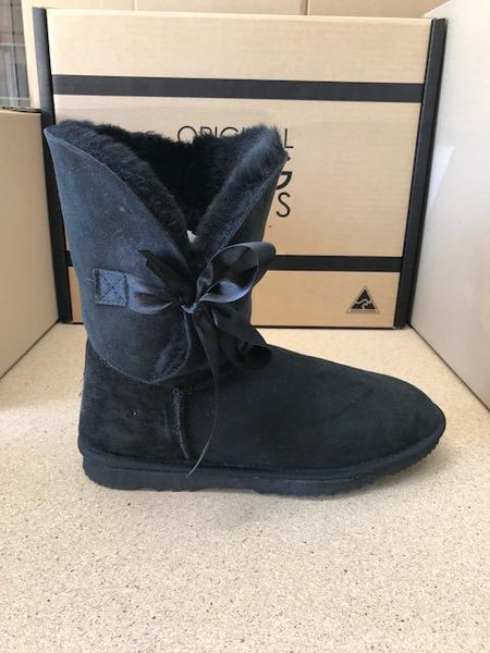 BLACK BETTY BOW UGG BOOTS