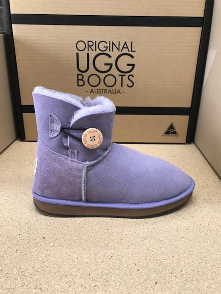 LILAC MINI BUTTON UGG BOOTS