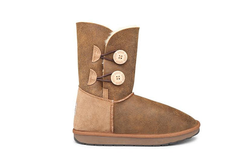 Double Button UGG Boots - Limited Edition