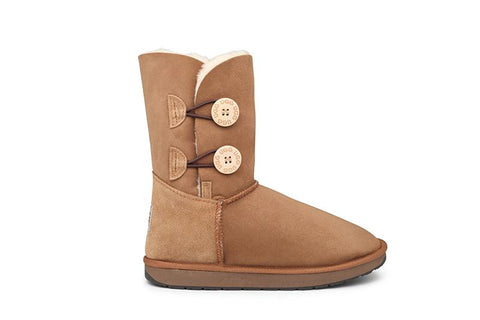 Double Button UGG Boots - Sale