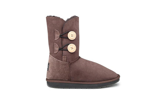 Double Button UGG Boots - Sale
