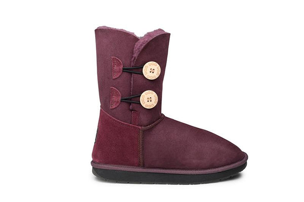 Double Button UGG Boots - Sale
