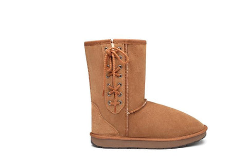 Short Lace Up UGG Boots - Sale
