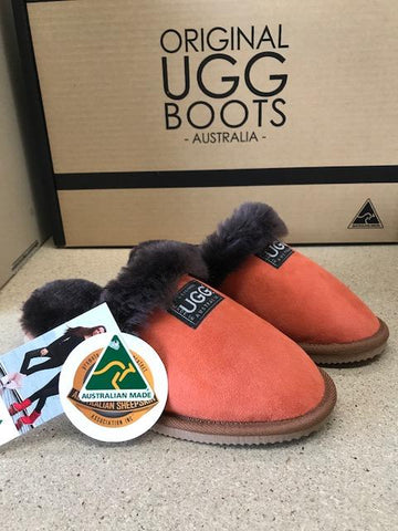 ORANGE / CHOC SARI SCUFFS