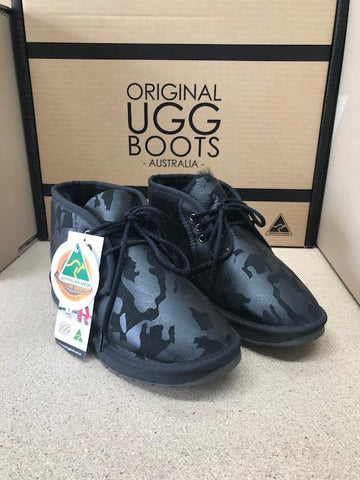 BLACK CAMO SHU BOOTS