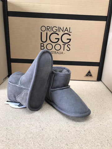 GREY LISSY BABY BOOTS