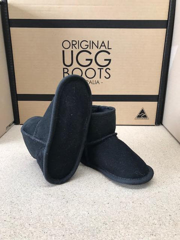 BLACK LISSY BABY BOOTS