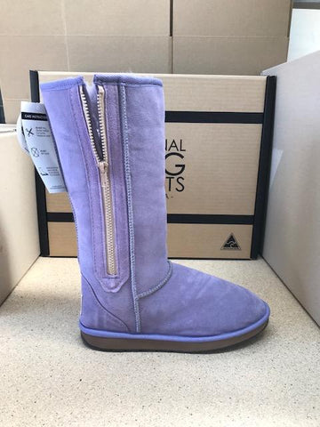 LILAC TALL ZIP BOOTS