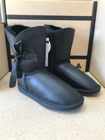 BLACK NAPA BETTY BOW UGG BOOTS