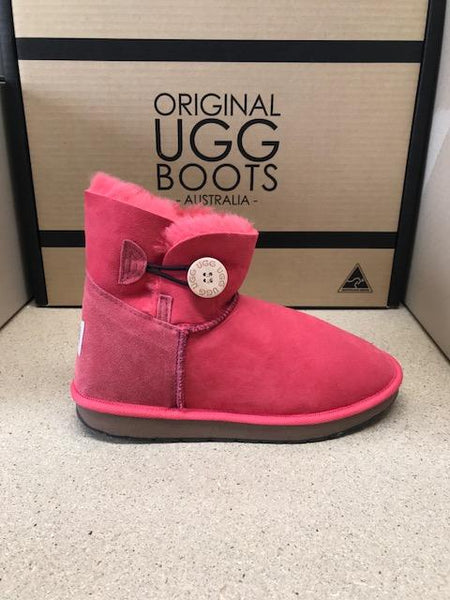 TOMATO MINI BUTTON UGG BOOTS