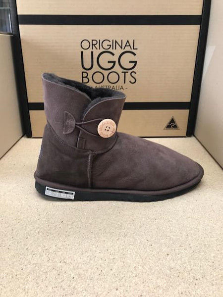 CHOC MINI BUTTON UGG BOOTS