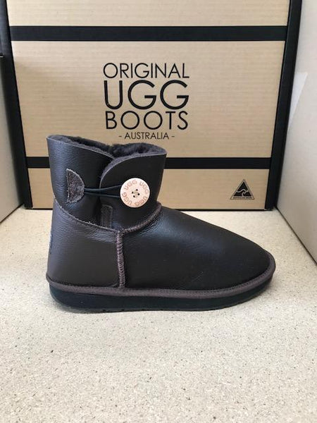CHOC NAPA MINI BUTTON UGG BOOTS
