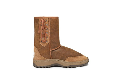 Rugged Short Lace Up UGG Boots