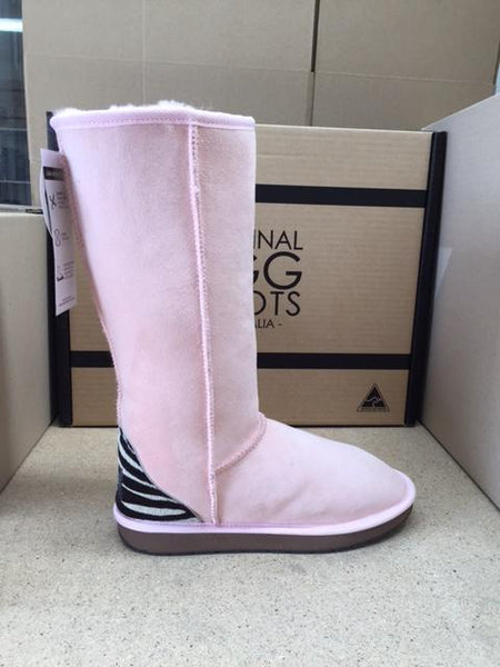 PINK / ZEBRA TALL UGG BOOTS