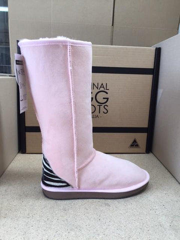 PINK / ZEBRA TALL UGG BOOTS