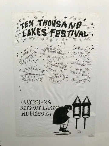 10,000 Lakes '08 firework b&w OG marker concept sketch