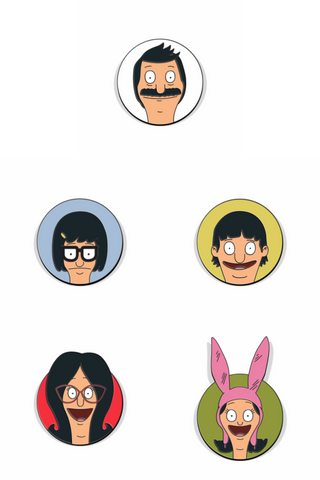 "Bob's Burgers" Enamel Lapel Pin SET