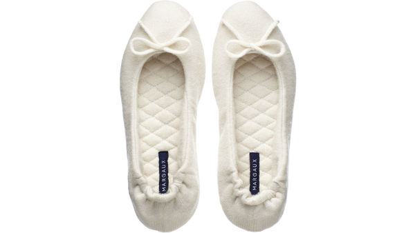 The Cashmere Slipper - Ivory